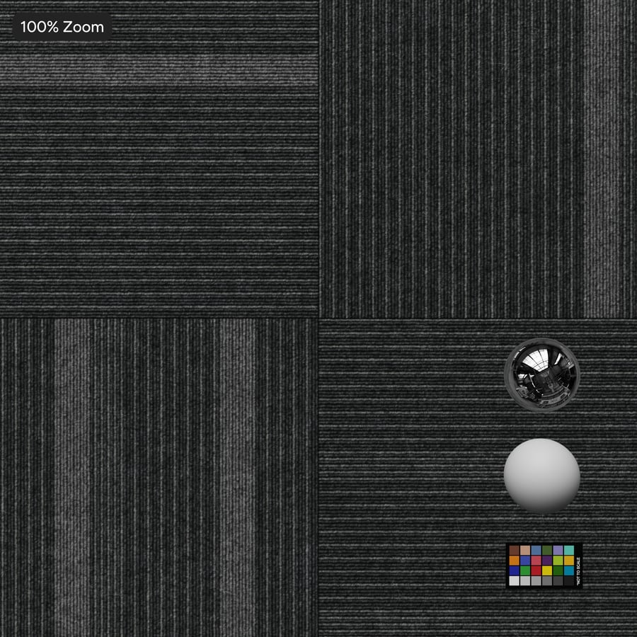 Textura variada do pavimento de alcatifa comercial em mosaico Pinstripe, cinzento