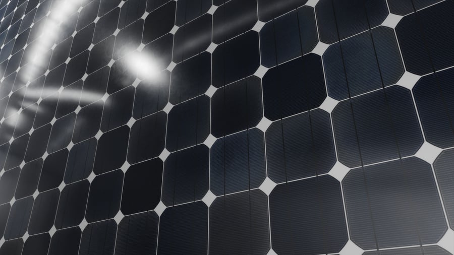 Clean Type A Monocrystalline Solar Panels Texture