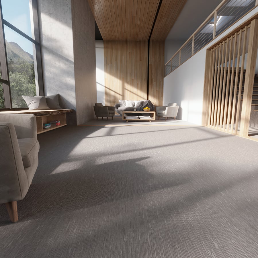 Lines Cut & Loop Pile Carpet Flooring Texture, Grey