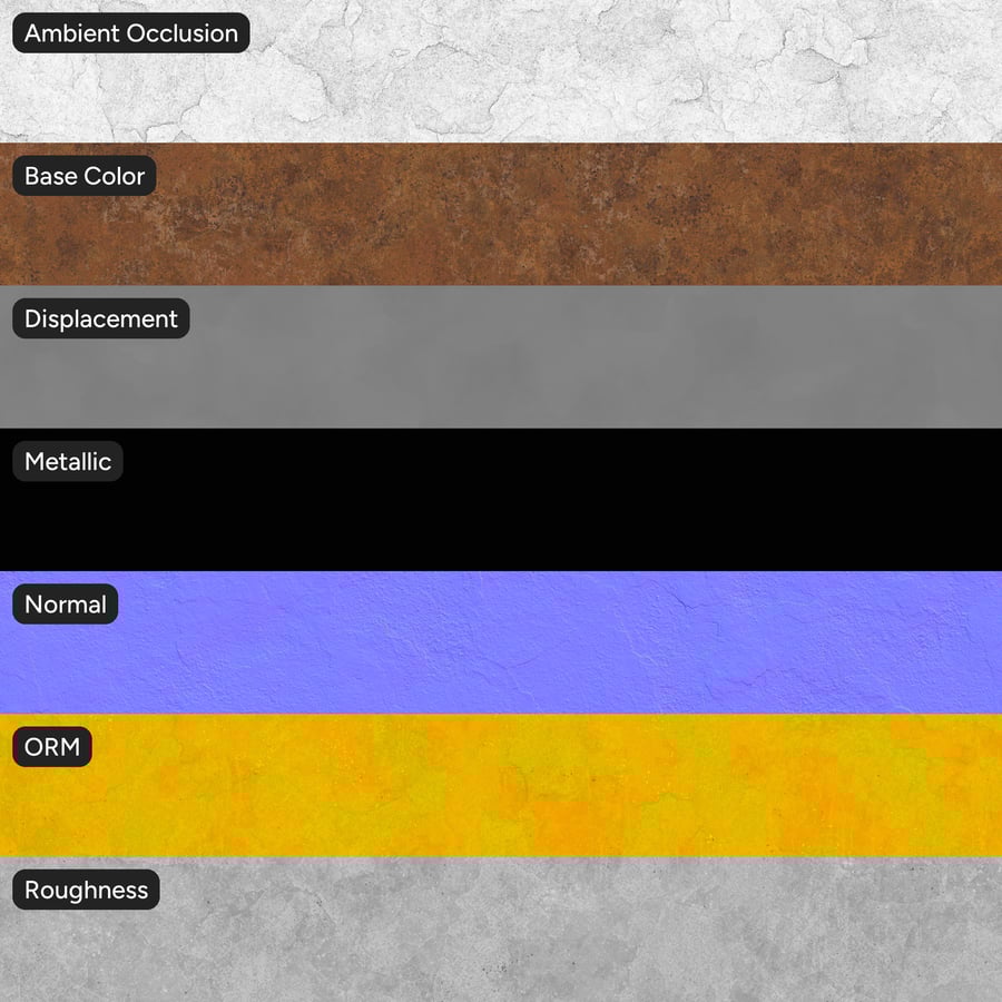 Textura uniforme de superfície enferrujada