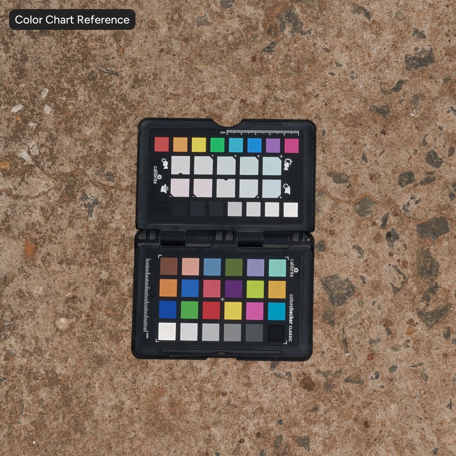 Cracked Aggregate Concrete Ground Texture, Brown