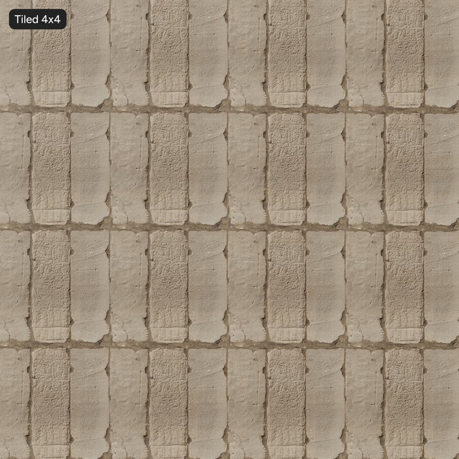 Panel agregado desgastado con orificios para amarre Textura de acera de hormigón