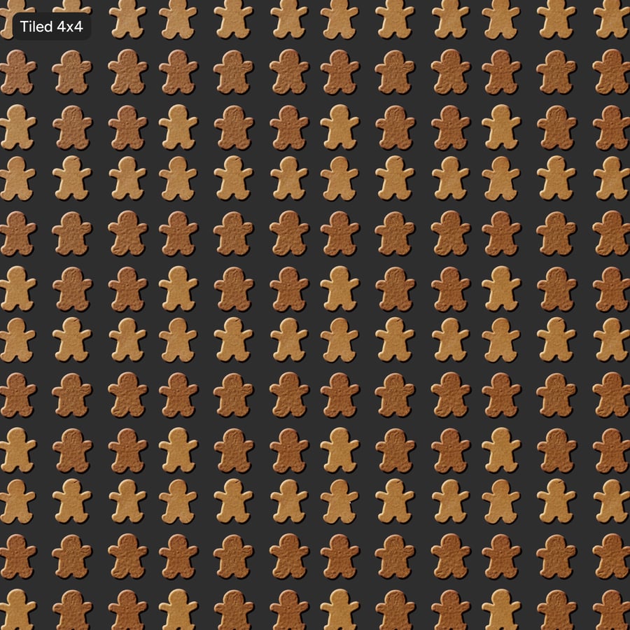 Textura frontal de biscoito de gengibre pequeno