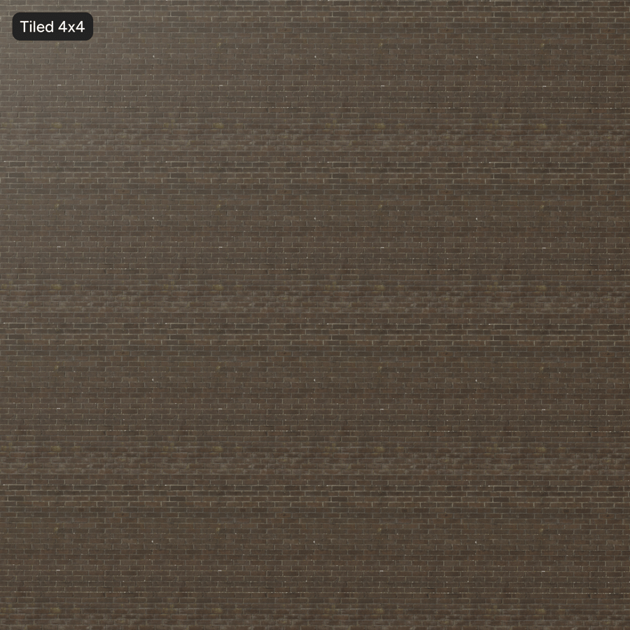 Rough Rusticated Running Bond Brick Wall Texture, Brown