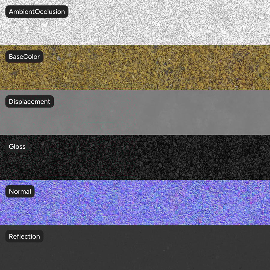 Textura de cobertura morta, amarela