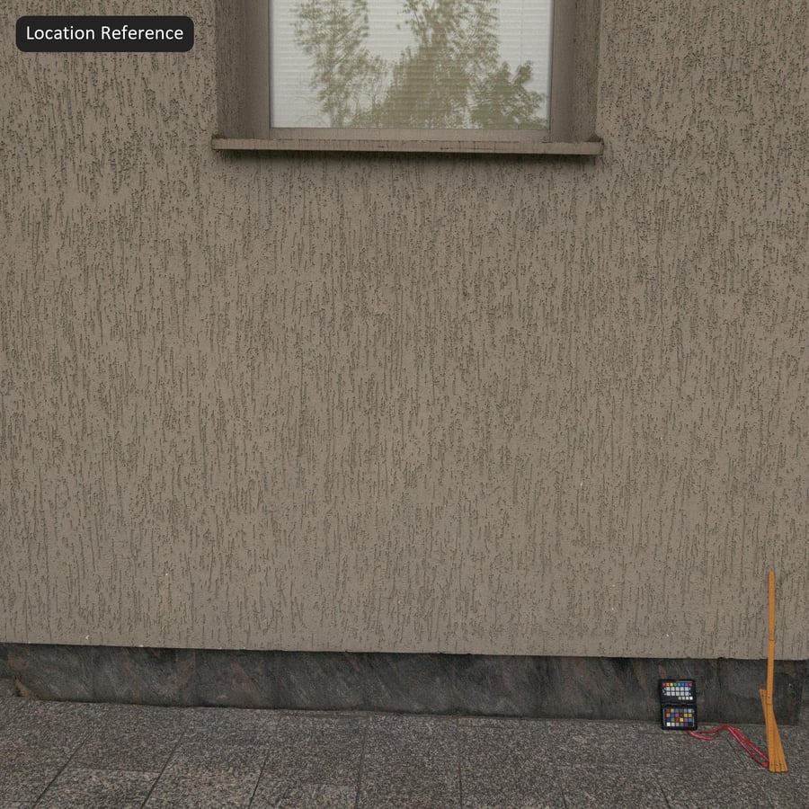 Combed Render Plaster Texture, Greige
