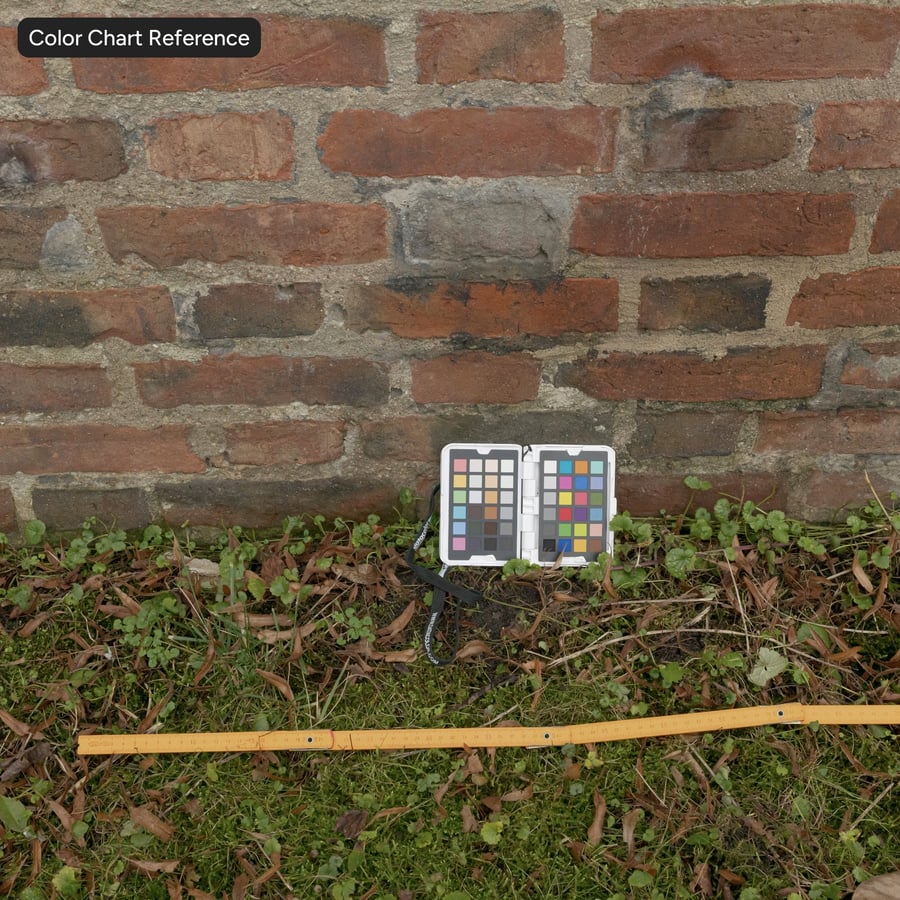 Old Flemish Bond Brick Wall Texture, Multicolor