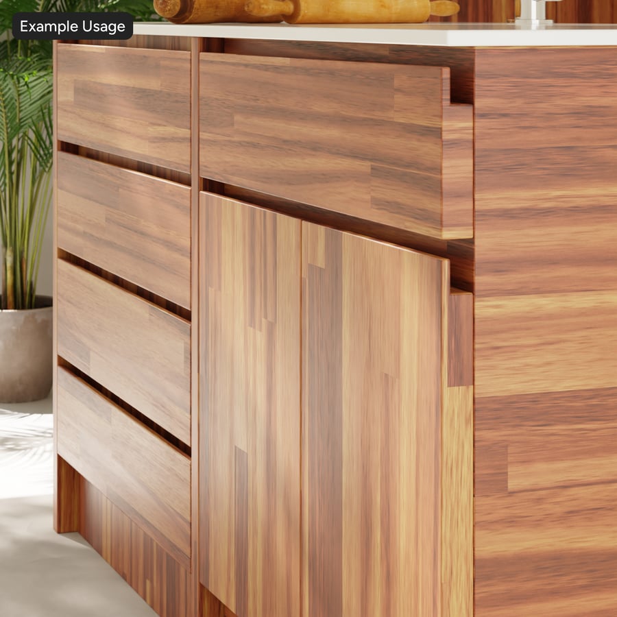 Sapele träskiva struktur, blond röd