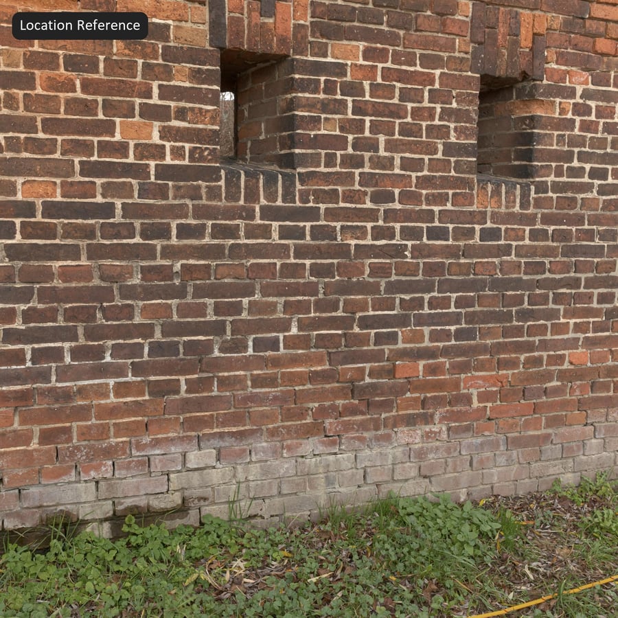 Texture murale en briques à motif Old English Bond, rouge