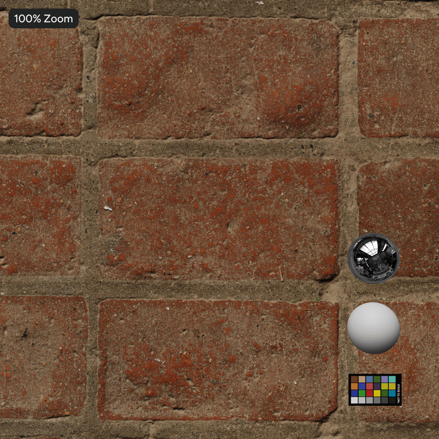 Vloertextuur van versleten bakstenen