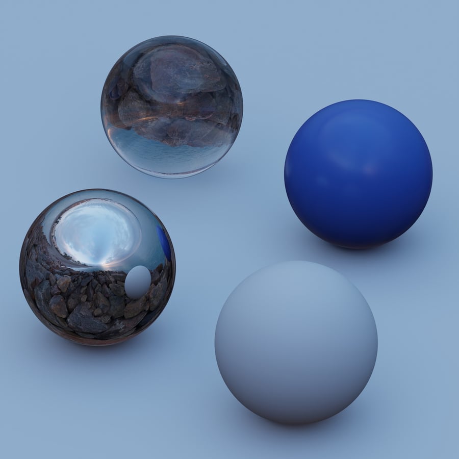 HDRI Langit Senja Mendung Pantai Berbatu