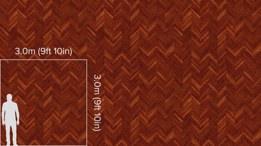 Deep Ginger Chevron Pattern Ash Wood Flooring Texture