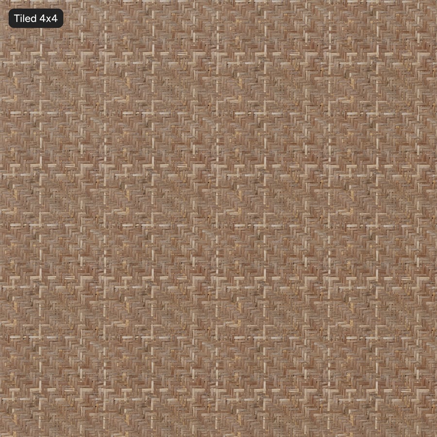 Gewebtes Bambus-Paneel Textur, Graubraun
