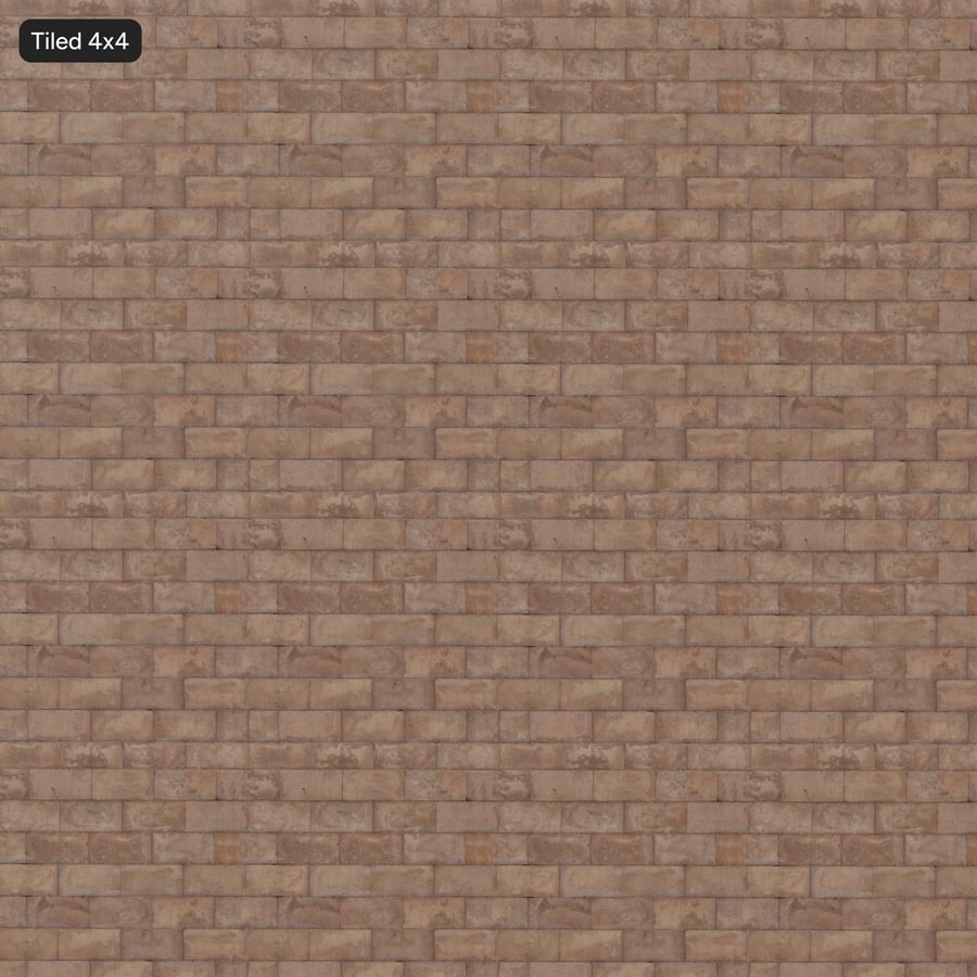 Water Damaged Paver Floor Texture, Sienna