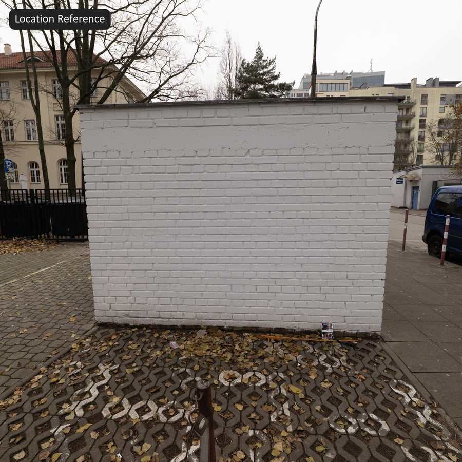 Whitewashed Running Bond Brick Texture, White