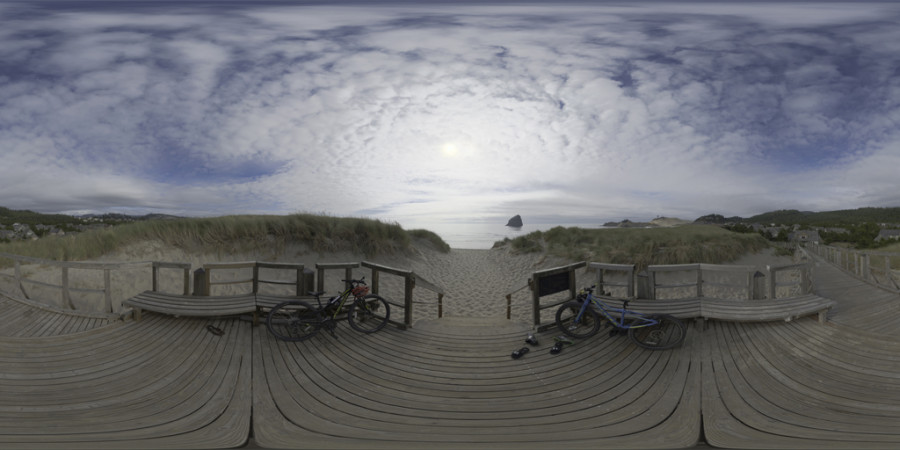 Cloudy Afternoon Pacific City Beach Beach Outdoor Sky HDRI