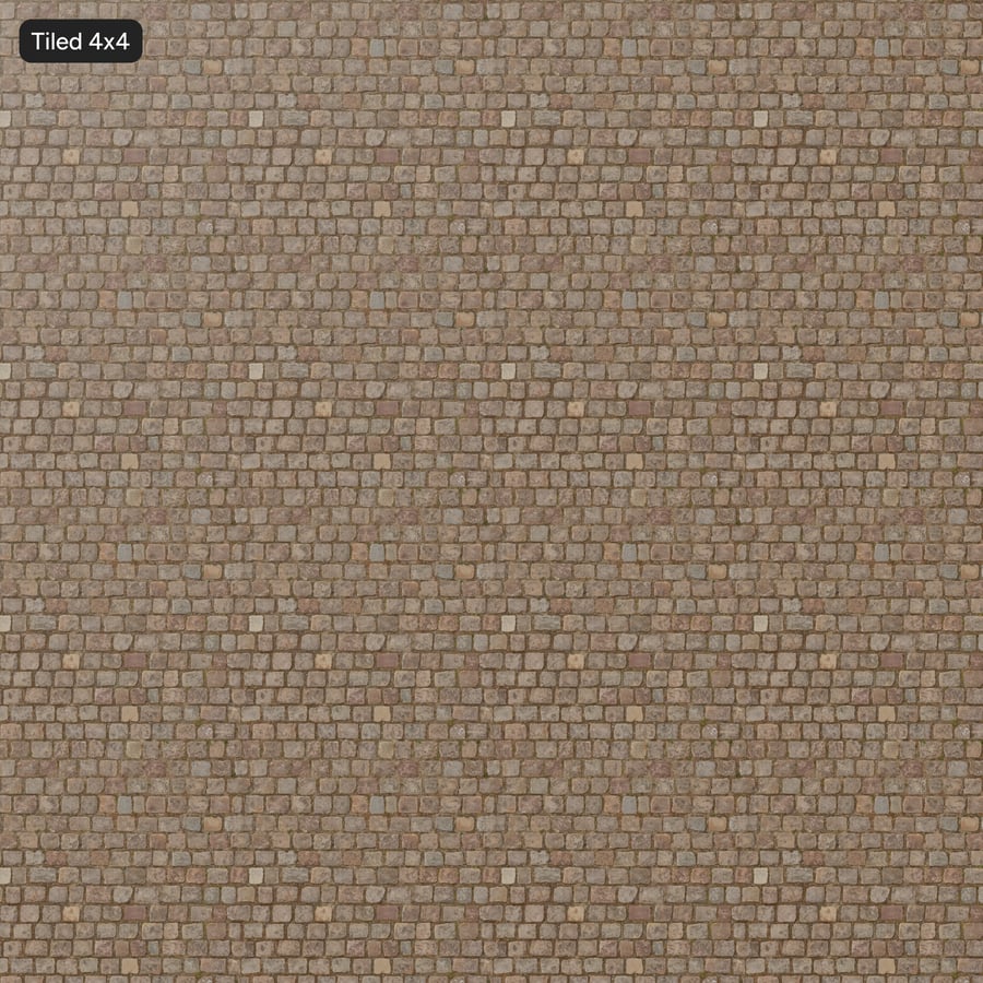 Textura rústica de paralelepípedos, castanho