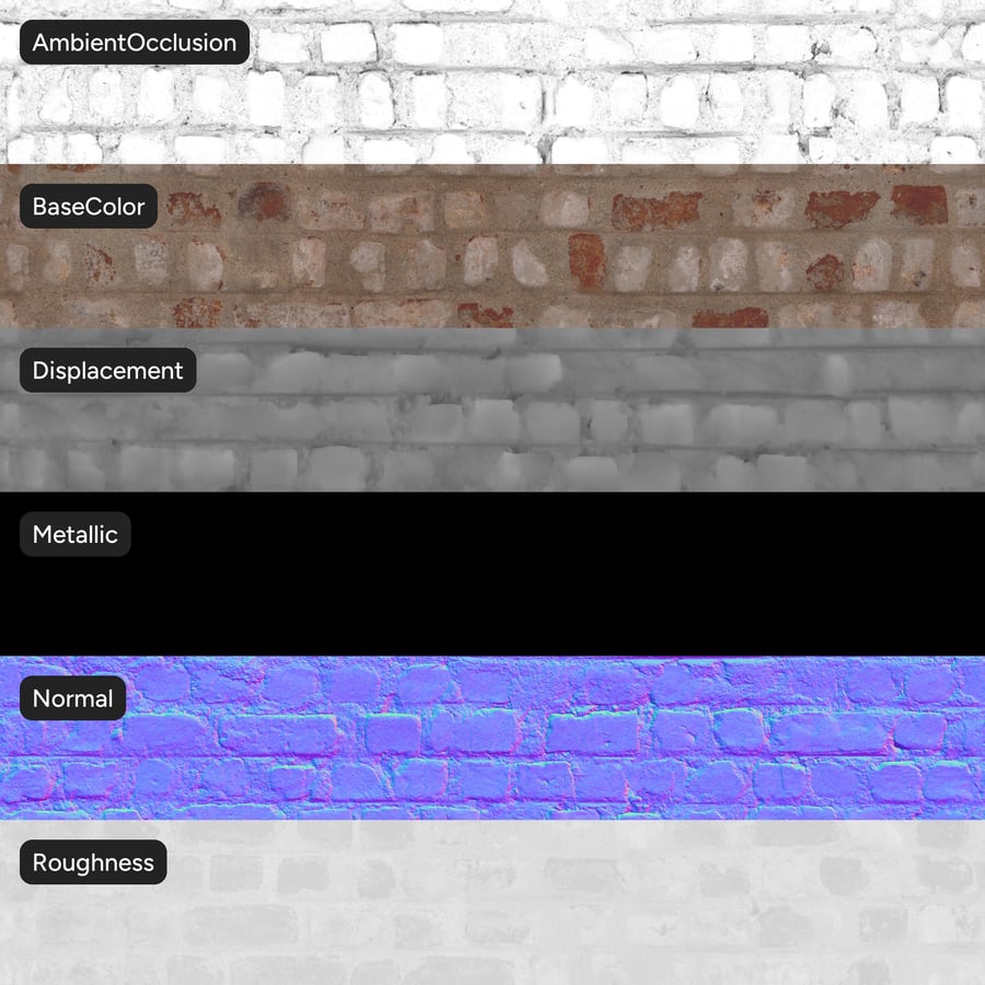 Reclaimed English Bond Brick Wall Texture