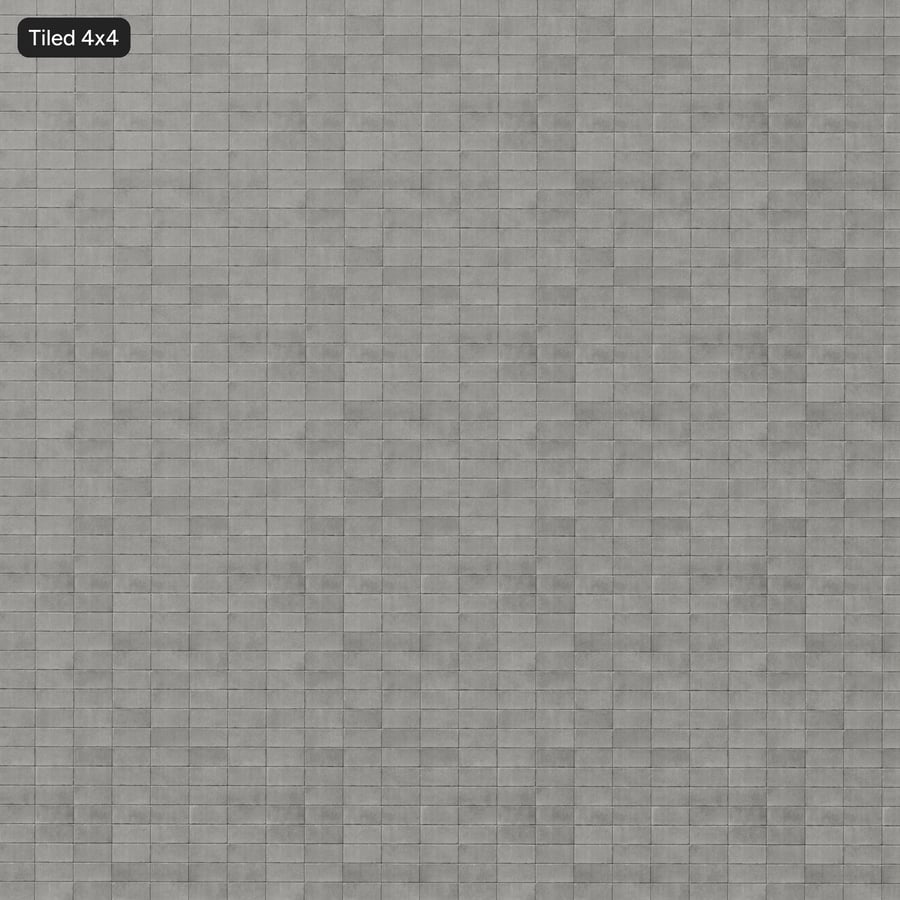Protruding Checkerboard Concrete Block Wall Texture