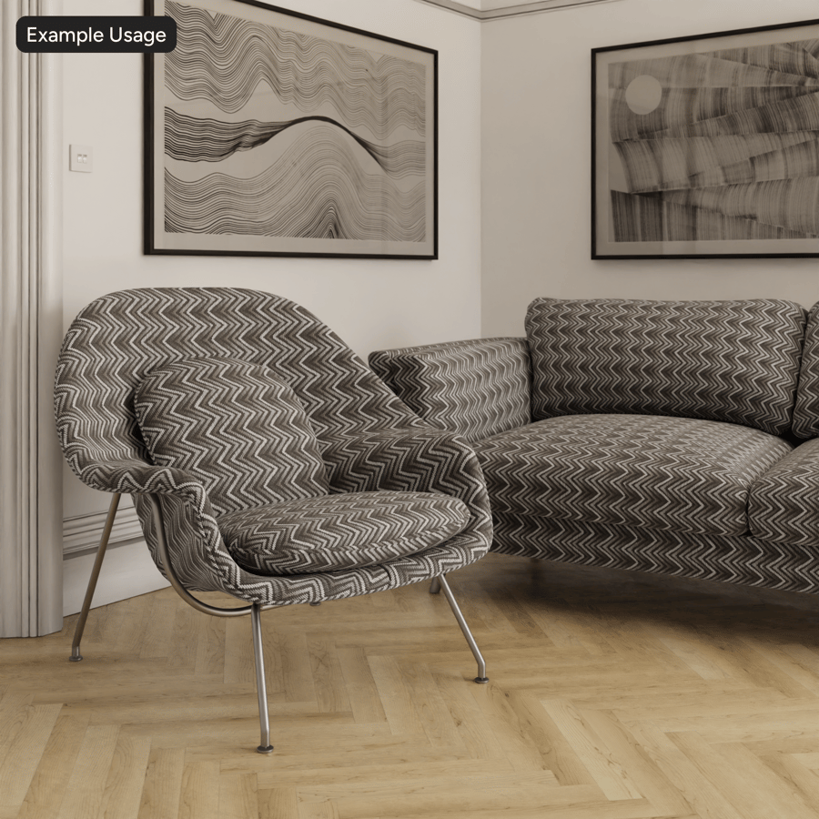 Marguerite Shadow Fabric Texture, Grey