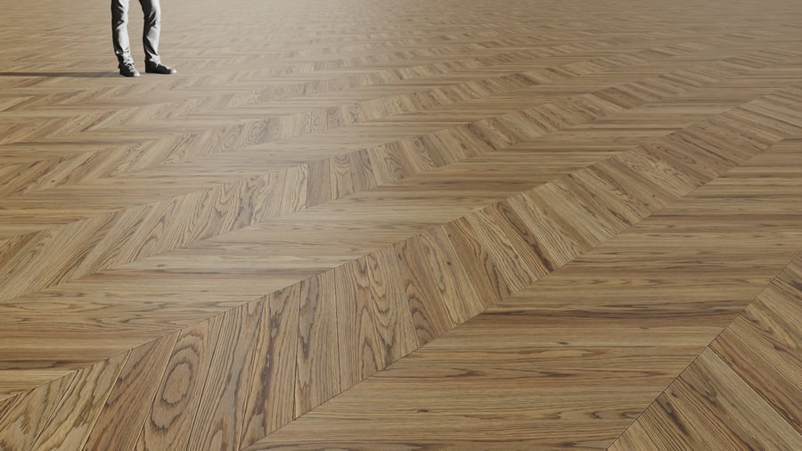 Textura de tábuas de carvalho Chevron, bege fumado