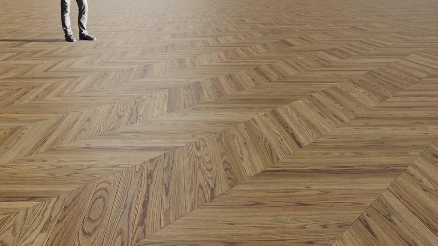 Smoked Chevron Pattern Oak Wood Flooring Texture