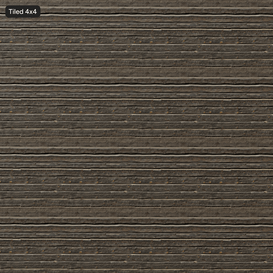 Texture murale du bardage en rondins de bois usés