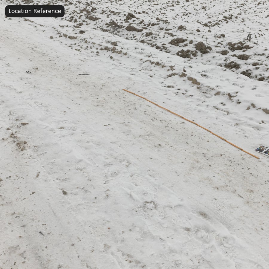 Marques de pneus sur route enneigée Texture