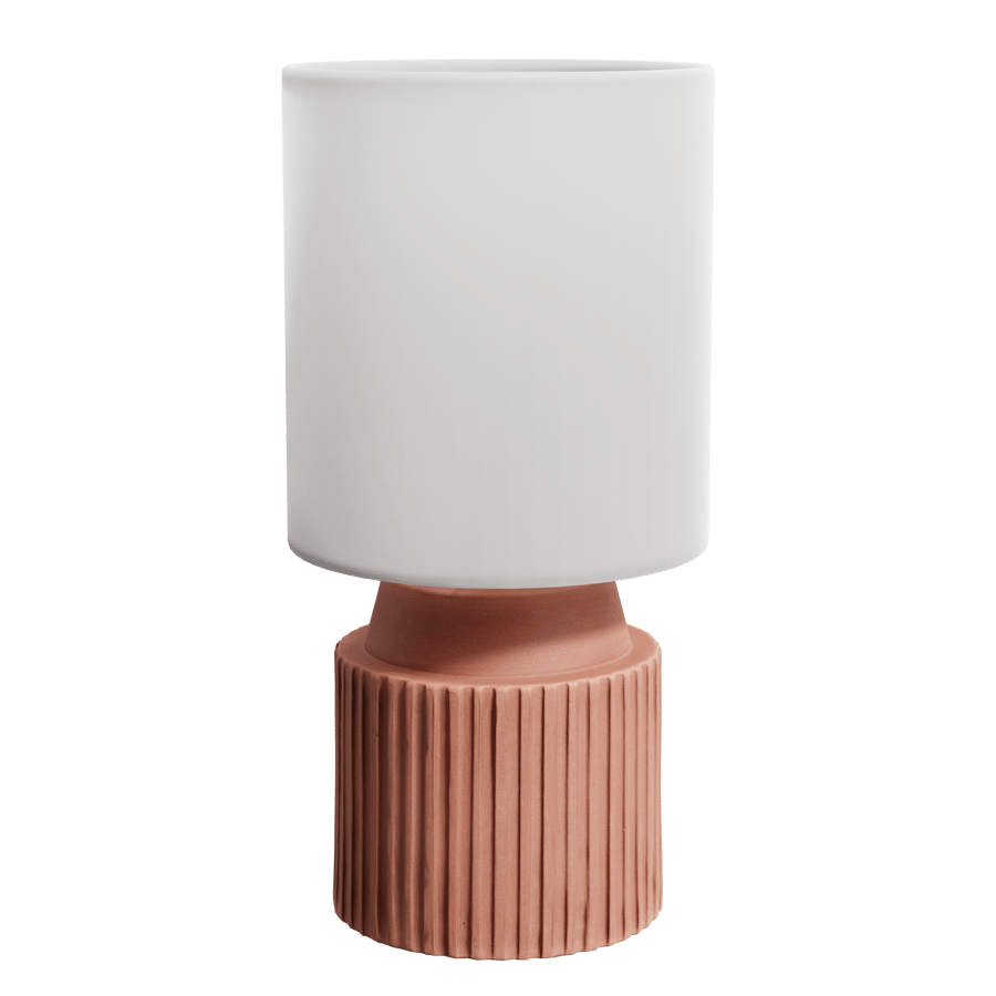 Eno Ceramic Chic Shade Lamp Model, Pink