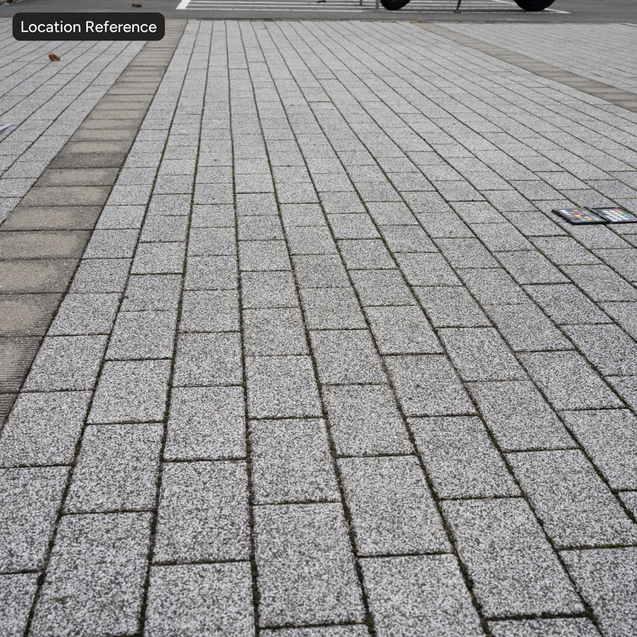 Mossy Aggregate Running Block Stone Paver Texture, Grey