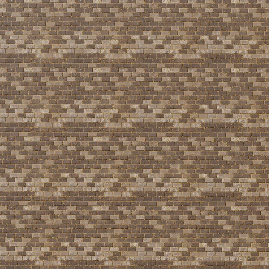 Fallen Leaves on Running Bond Stone Paver Texture