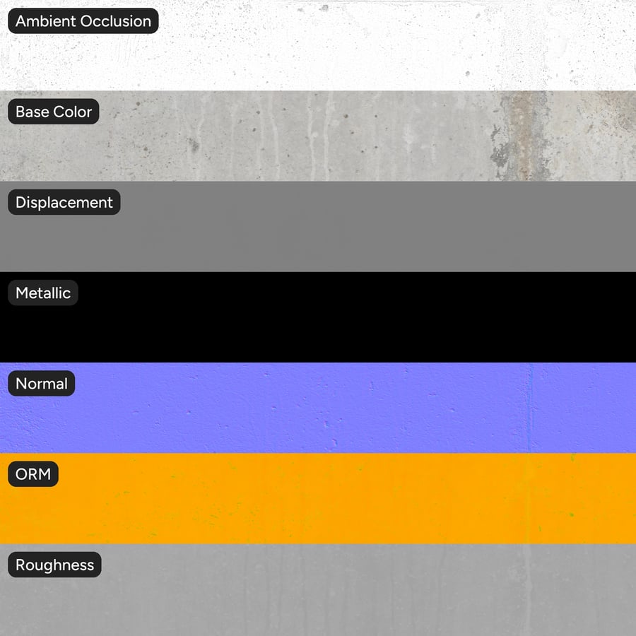 Stacked Panel Concrete Wall Texture