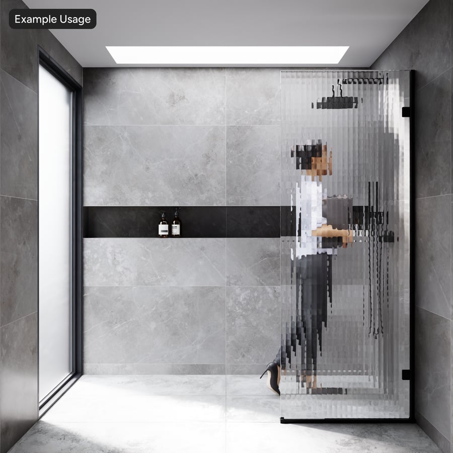 Verre décoratif clair à croix cannelée Texture