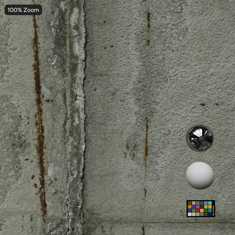 Rust on Weathered Concrete Texture