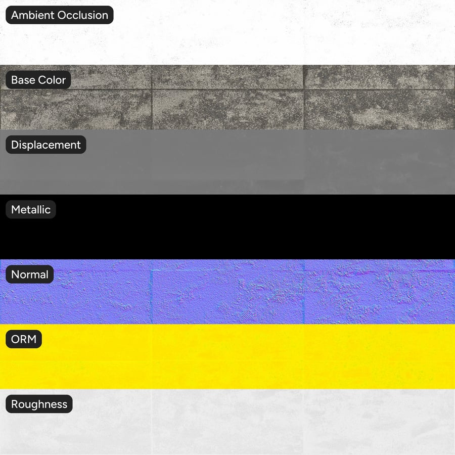 Staubige Gesteinskörnung-Pflastertextur, Grau und Schwarz