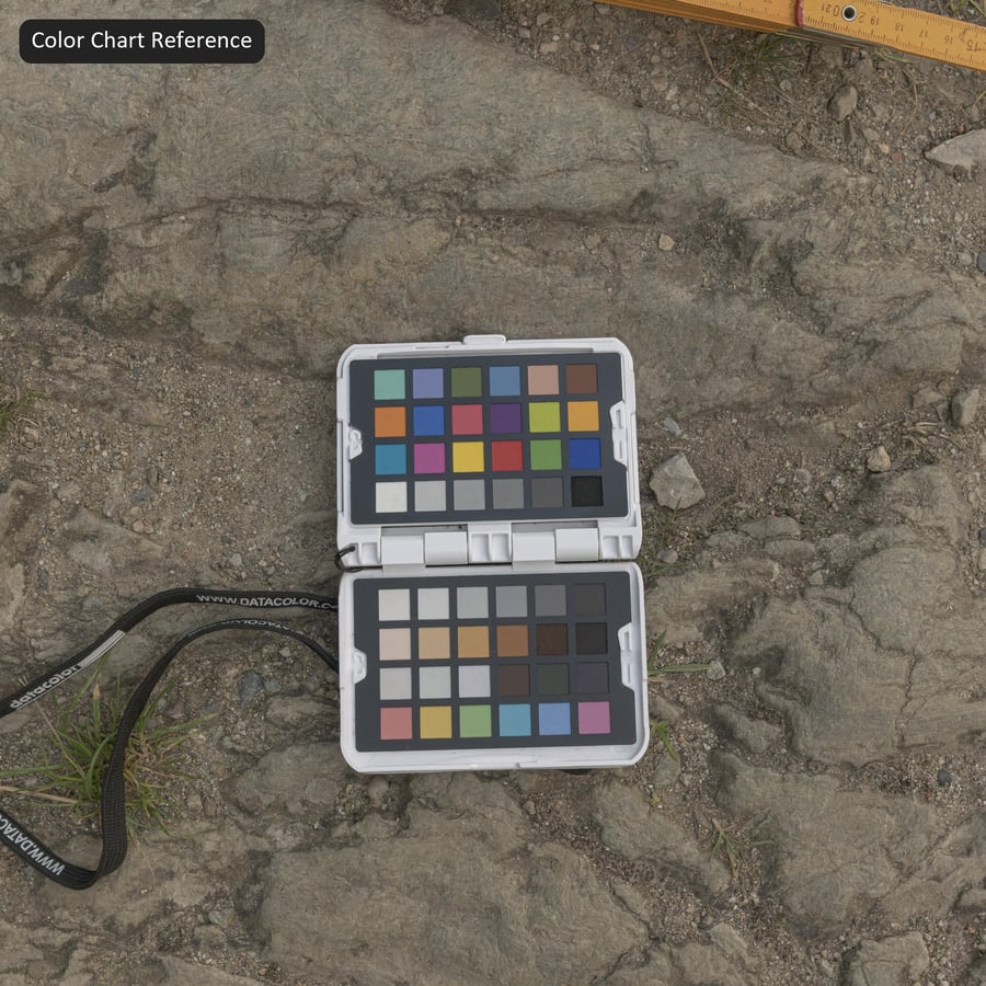 흙 바닥에 큰 돌 텍스처