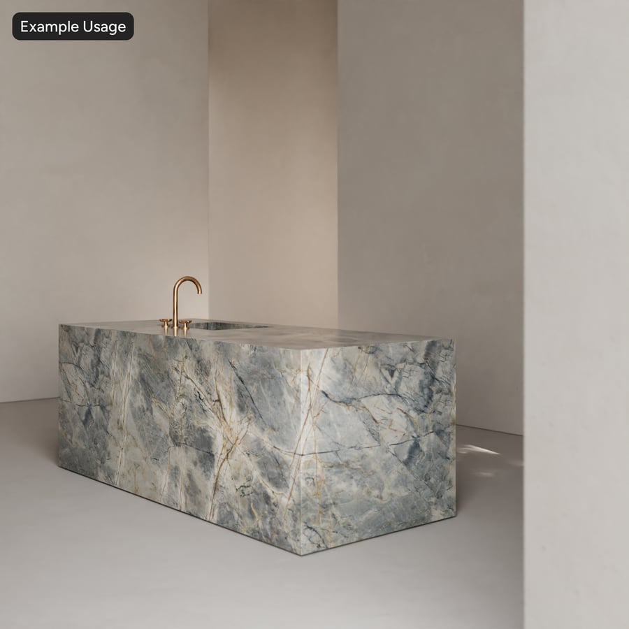Textura de pedra quartzito polida, azul Ijan