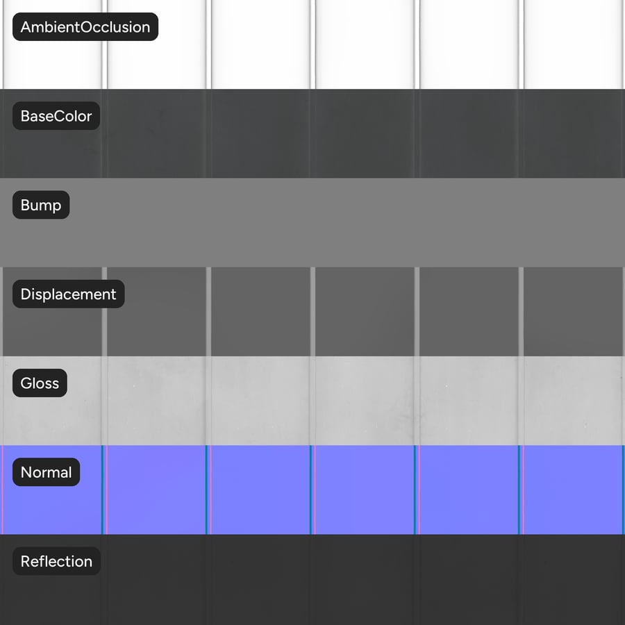 Textura de painel de revestimento metálico, cinzento