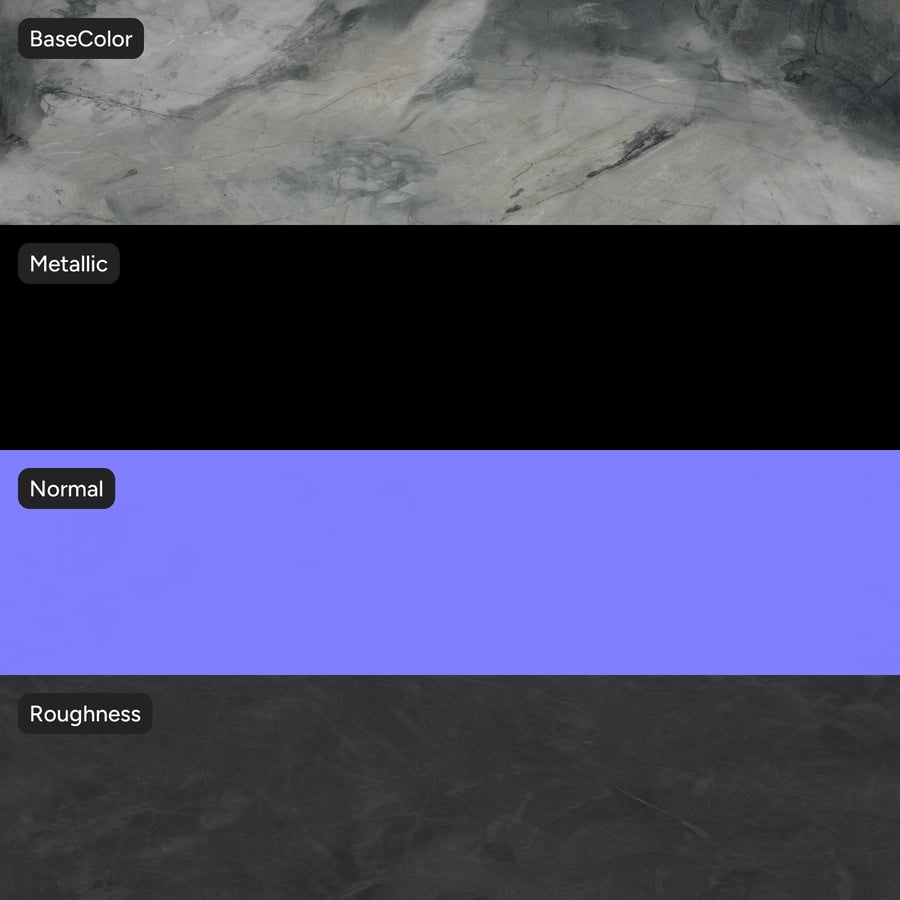 Santiago Polished Marble Stone Texture, Grey