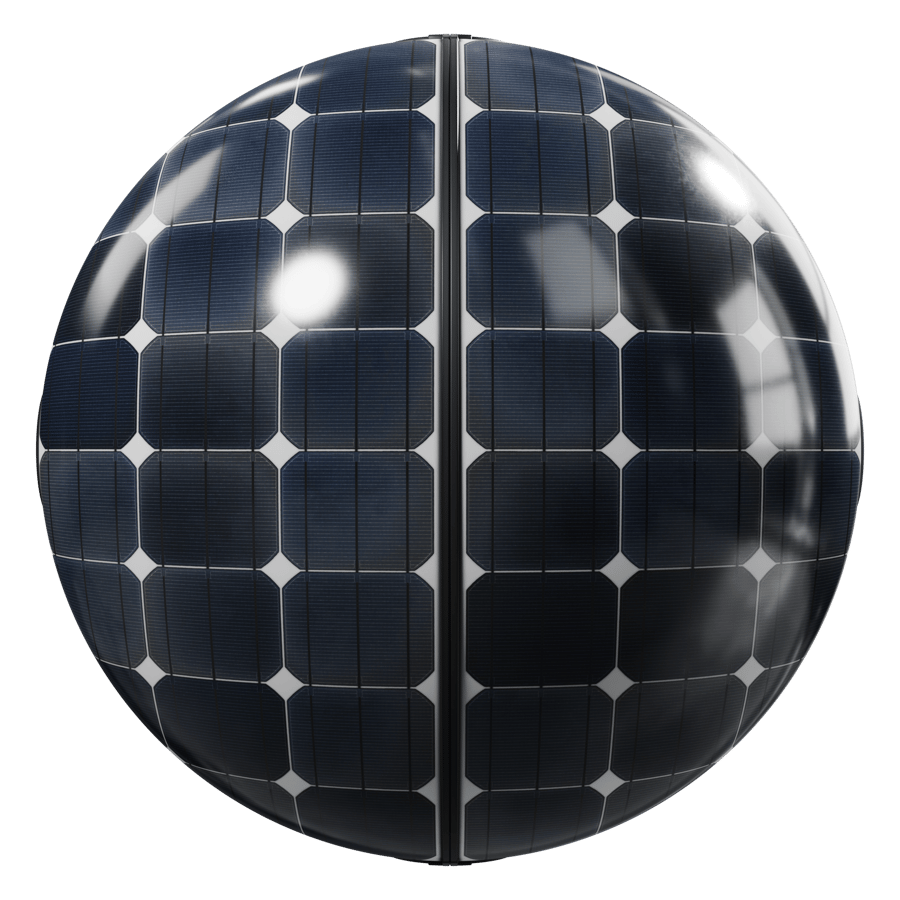 Clean Framed Type B Monocrystalline Solar Panels Texture