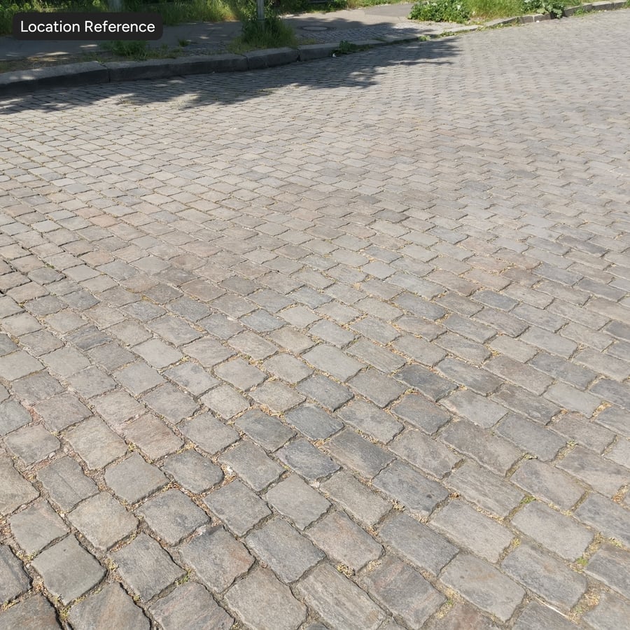 Rectangular Matte Cobblestone Floor Texture