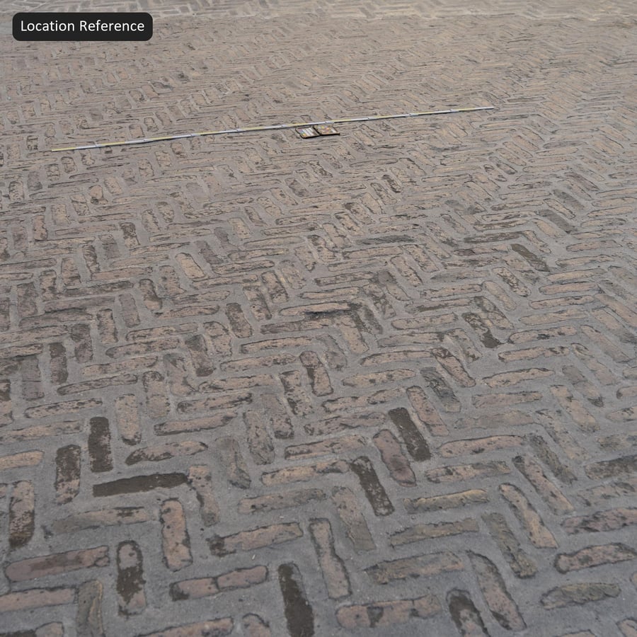 Herringbone Stone Paver Texture, Brown