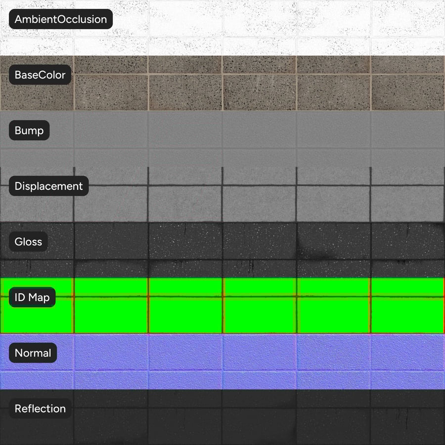堆疊骨料混凝土磚牆紋理，橙色