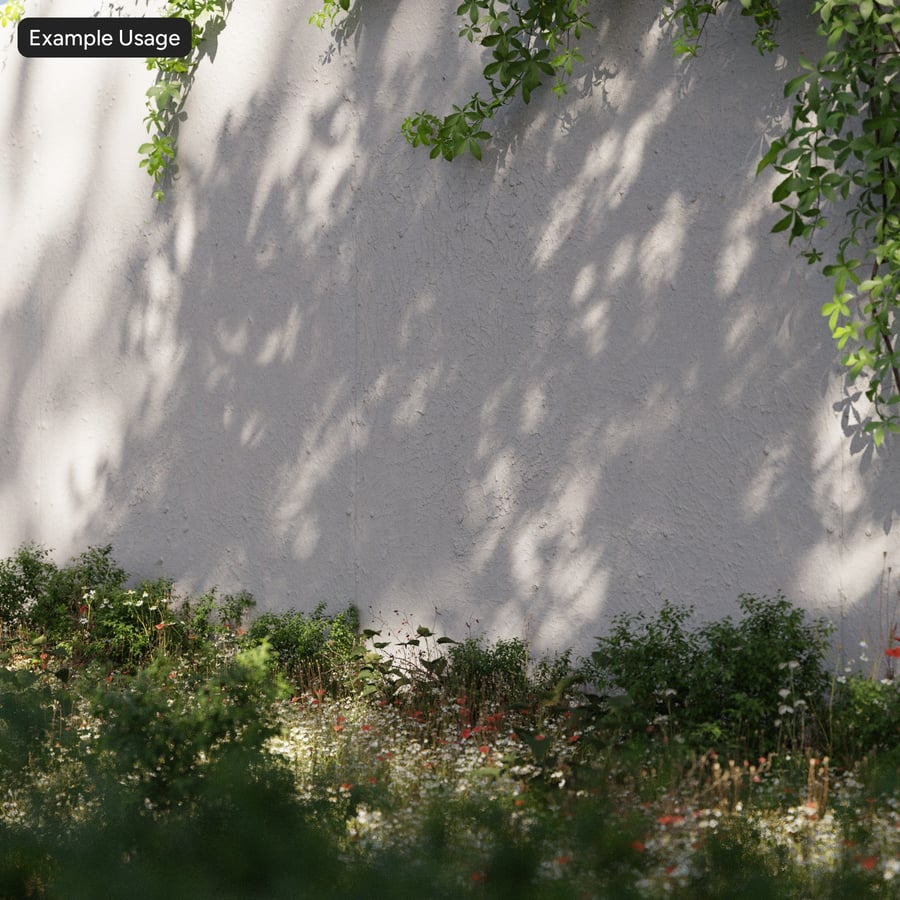 Cracking Stucco Plaster Texture, White