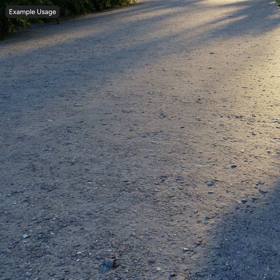 Texture d'une route en terre battue