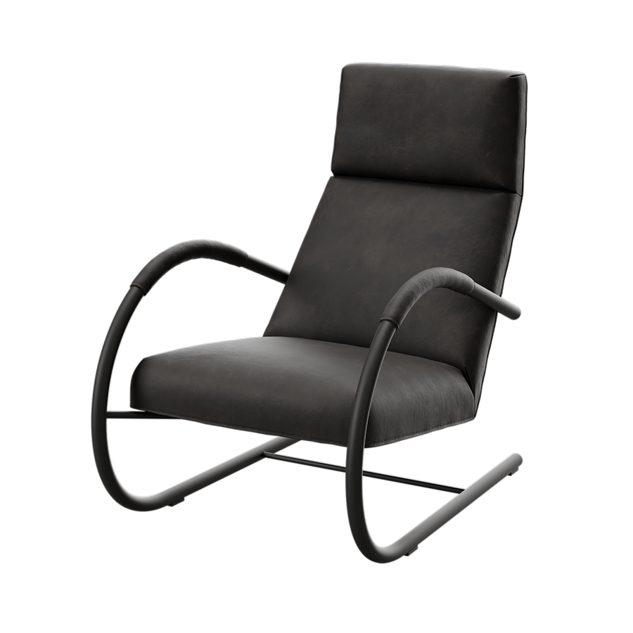 Replica Label Van Den Berg Poise Armchair Model, Black