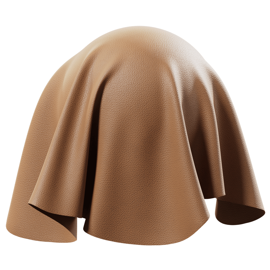 Milled Cowhide Leather Texture, Tan