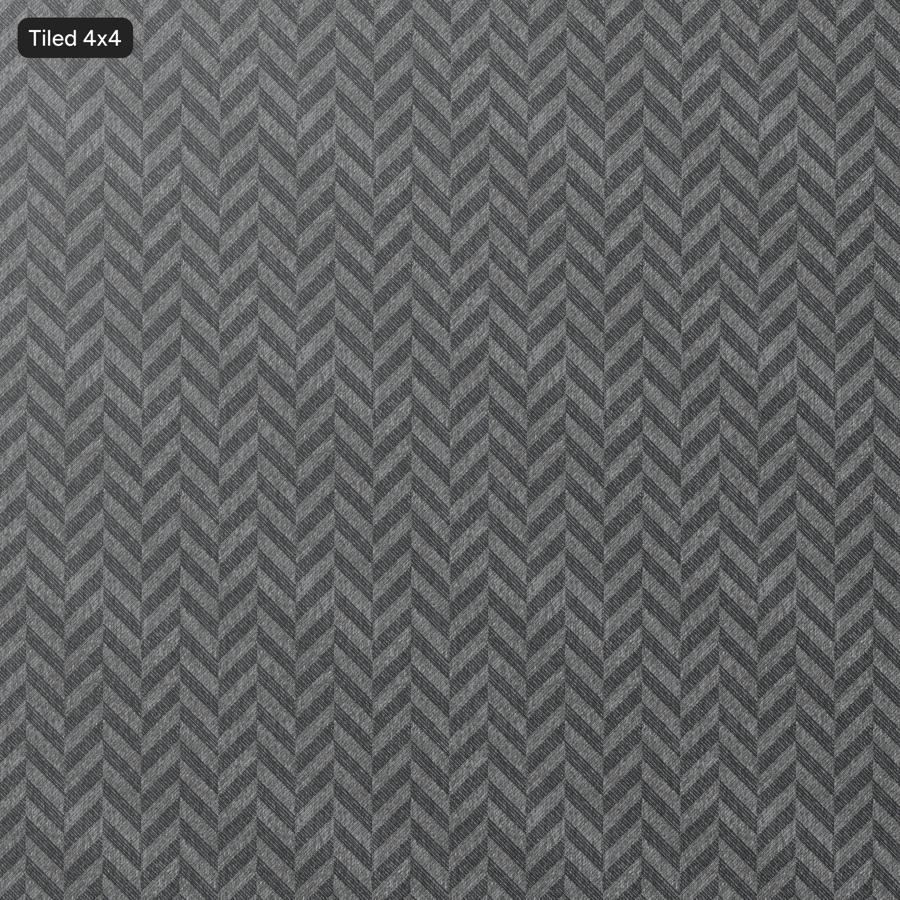 Tekstur Kain Pelapis Motif Lazarus Lupin, Abu-abu Arang