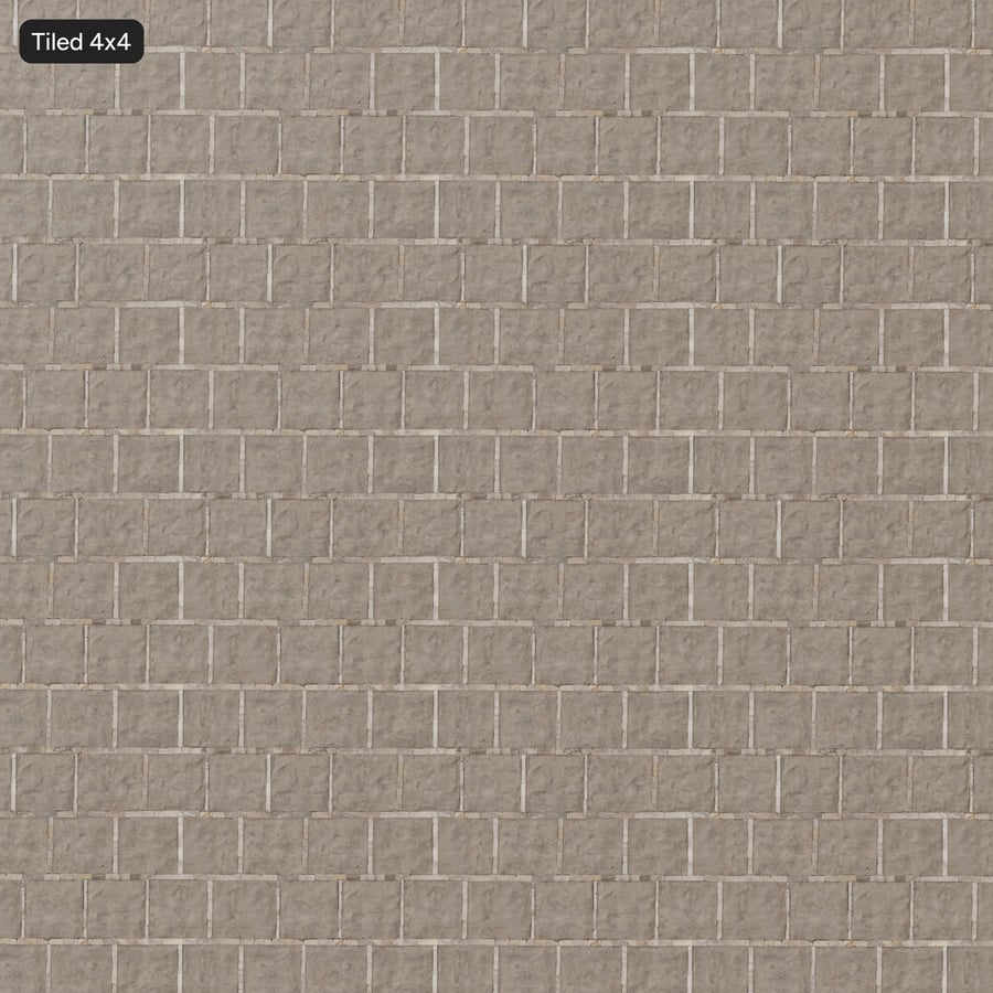 Worn Concrete with Stone Sidewalk Texture