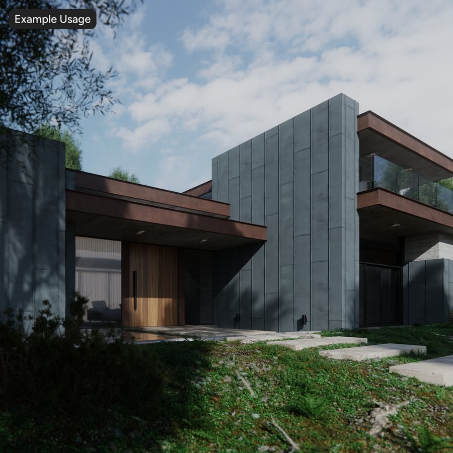 Rough Metal Cladding Panel Texture, Copper